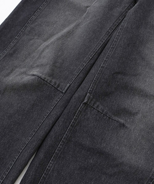 X-girl（エックスガール）の「ASYMMETRIC WAIST BARREL LEG DENIM PANTS（デニムパンツ・レディース・ブラック/ライトインディゴブルー・S/M）」の22枚目の写真