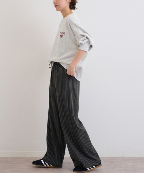 JOURNAL STANDARD relume(ジャーナルスタンダード レリューム)の「《追加》圧縮起毛イージーパンツ(その他パンツ・レディース・チャコールグレー/ブラックミックス/ブラウン/ライトグレー・38/36)」の6枚目の写真
