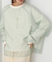 Bab（バブ）の「【累計お気入り10,000人突破！】シアーレイヤード裏毛スウェット（スウェット）」