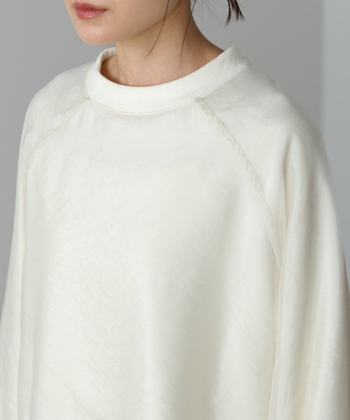 Bab（バブ）の「【累計お気入り10,000人突破！】シアーレイヤード裏毛スウェット（スウェット・レディース・ピンク/グリーン/アイボリー/杢グレー/ブラウン系その他2・FREE）」の14枚目の写真