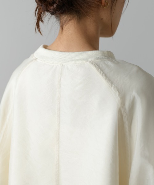 Bab（バブ）の「【累計お気入り10,000人突破！】シアーレイヤード裏毛スウェット（スウェット・レディース・ピンク/グリーン/アイボリー/杢グレー/ブラウン系その他2・FREE）」の15枚目の写真