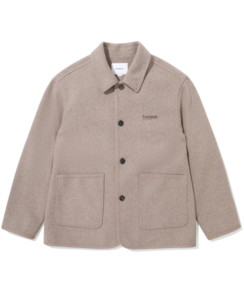 COVERNAT(カバーナット)の「カバーウールカラージャケットベージュ(その他アウター・レディース・その他・SMALL/MEDIUM/LARGE/X-LARGE)」の2枚目の写真