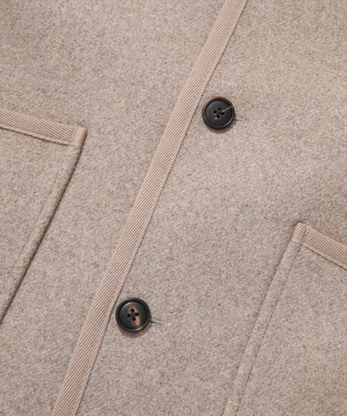 COVERNAT(カバーナット)の「カバーウールカラージャケットベージュ(その他アウター・レディース・その他・SMALL/MEDIUM/LARGE/X-LARGE)」の7枚目の写真