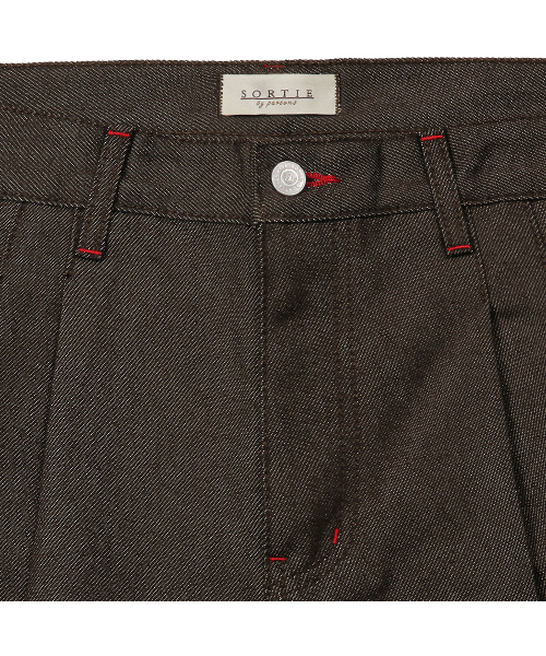 sortie（ソルティ）の「560 Wide Denim Trousers (Brown)（デニムパンツ・メンズ・その他・SMALL/MEDIUM/LARGE/X-LARGE）」の2枚目の写真
