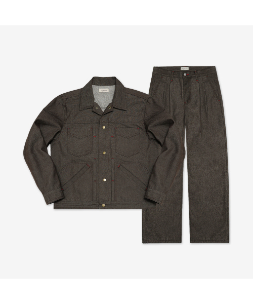 sortie（ソルティ）の「560 Wide Denim Trousers (Brown)（デニムパンツ・メンズ・その他・SMALL/MEDIUM/LARGE/X-LARGE）」の9枚目の写真