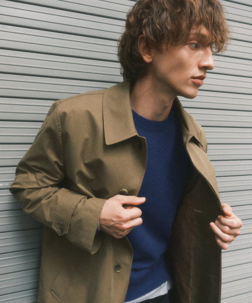 WEDNESDAY OASIS（ウェンズデーオアシス）の「[アトリエエディション] マックトレンチコート_KHAKI(W25-OT03)（トレンチコート・メンズ・カーキ・FREE）」の3枚目の写真