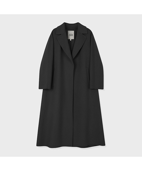 Vivacious(ビバシャス)の「Langs Handmade Wool Coat BLACK(チェスターコート・レディース・ブラック・SMALL/MEDIUM)」の1枚目の写真