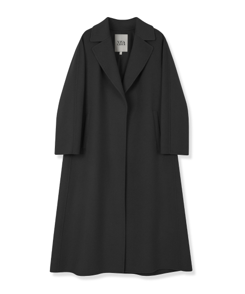 Vivacious(ビバシャス)の「Langs Handmade Wool Coat BLACK(チェスターコート・レディース・ブラック・SMALL/MEDIUM)」の4枚目の写真