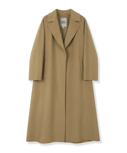 Vivacious(ビバシャス)の「Langs Handmade Wool Coat BLACK(チェスターコート・レディース・ブラック・SMALL/MEDIUM)」の3枚目の写真