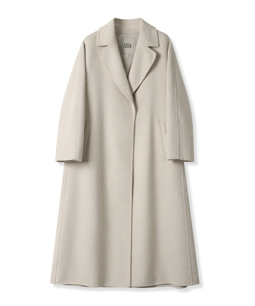Vivacious(ビバシャス)の「Langs Handmade Wool Coat BLACK(チェスターコート・レディース・ブラック・SMALL/MEDIUM)」の6枚目の写真