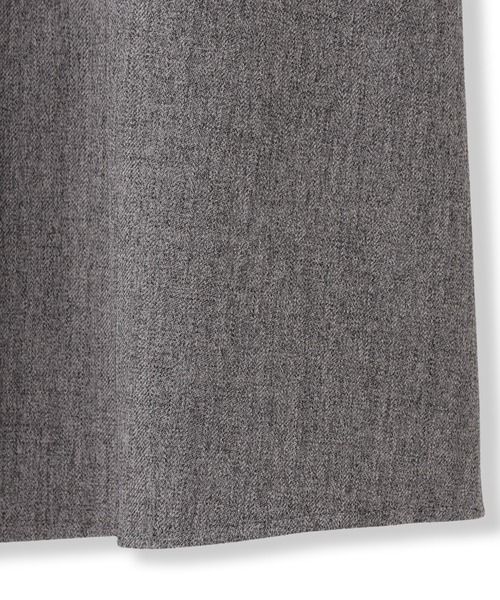 Droite lautreamont(ドロワットロートレアモン)の「ミックスツイード×レザーライクジャンスカ≪洗濯機で洗える≫(ワンピース・レディース・ブラウン/ライトグレー/チャコールグレー・M)」の9枚目の写真