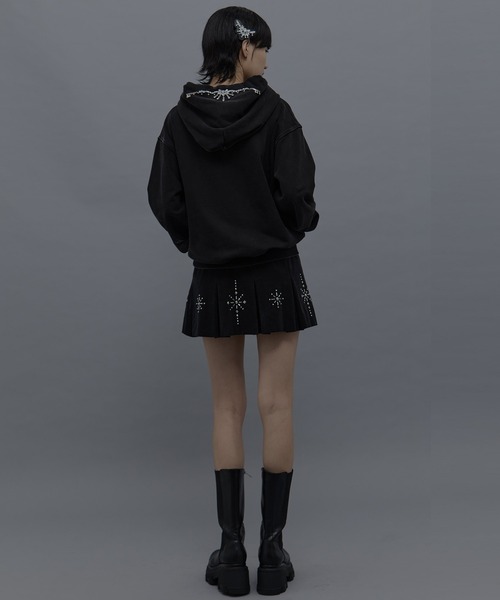 tanakadaisuke（タナカダイスケ）の「【tanakadaisuke/タナカダイスケ】bijou tiara hoodie/ビジューティアラフーディー（パーカー・レディース・ブラック/ベージュ・1）」の16枚目の写真