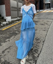 Ameri | AIRY SHEER LACE CAMISOLE(キャミソール)