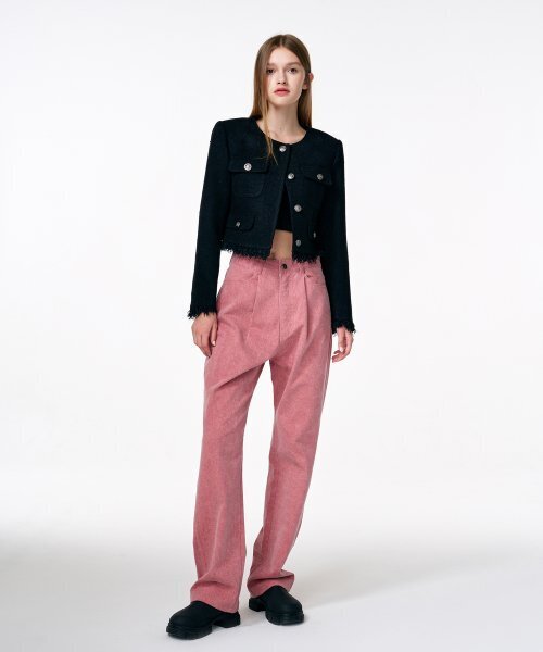 ETMON(エトモン)の「Pigment Pintuck Denim Pants Pink(デニムパンツ・レディース・その他・MEDIUM/LARGE)」の6枚目の写真