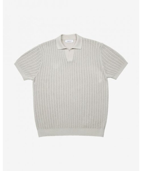 sortie(ソルティ)の「Mesh Mixed Cable Open Collar Knit (Green)(ニット/セーター・メンズ・その他・LARGE/MEDIUM/X-LARGE)」の2枚目の写真