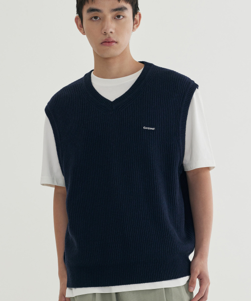 COVERNAT(カバーナット)の「ニットベスト ダークブルー(ニット/セーター・メンズ・その他・SMALL/MEDIUM/LARGE/X-LARGE)」の7枚目の写真