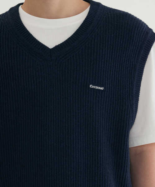 COVERNAT(カバーナット)の「ニットベスト ダークブルー(ニット/セーター・メンズ・その他・SMALL/MEDIUM/LARGE/X-LARGE)」の8枚目の写真