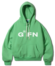 GRANFINNY（グランフィニ）の「オーバーサイズヘビー起毛ボールドロゴバルーンスウェットフードパーカー - グリーン（パーカー）」