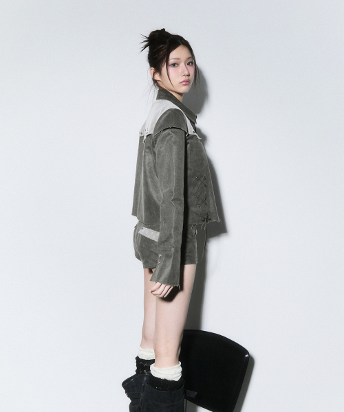 CHERRYQUIRI(チェリーキュリー)の「ウエスタンレースショーツ - カーキ(その他パンツ・レディース・その他・SMALL/MEDIUM)」の7枚目の写真