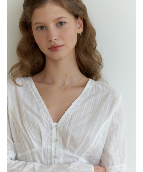 RE_L(リエル)の「Pitta lace blouse (white)(シャツ/ブラウス・レディース・その他・SMALL/MEDIUM)」の6枚目の写真