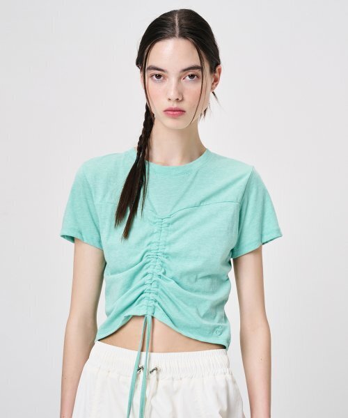 ETMON（エトモン）の「Heart String T-Shirt, Green（Tシャツ/カットソー・レディース・その他・FREE）」の3枚目の写真