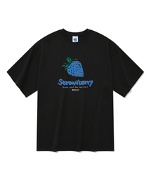 20番手ブルーストロベリー半袖Tシャツブラック