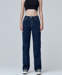 MALOUPE（マロップ）の「9101 Brushed high rise wide denim pants (dark indigo)（デニムパンツ・レディース）」