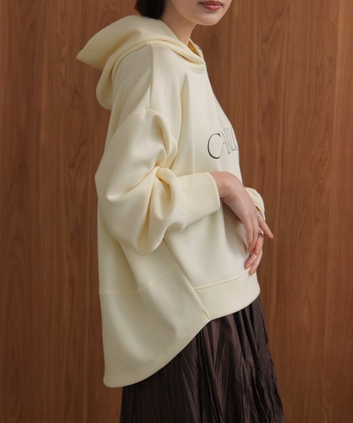 Bou Jeloud（ブージュルード）の「シンプルロゴコクーンパーカー（パーカー・レディース・グレー/ブラック/ライトブルー/アイボリー・FREE）」の12枚目の写真