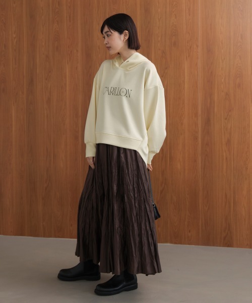 Bou Jeloud（ブージュルード）の「シンプルロゴコクーンパーカー（パーカー・レディース・グレー/ブラック/ライトブルー/アイボリー・FREE）」の13枚目の写真