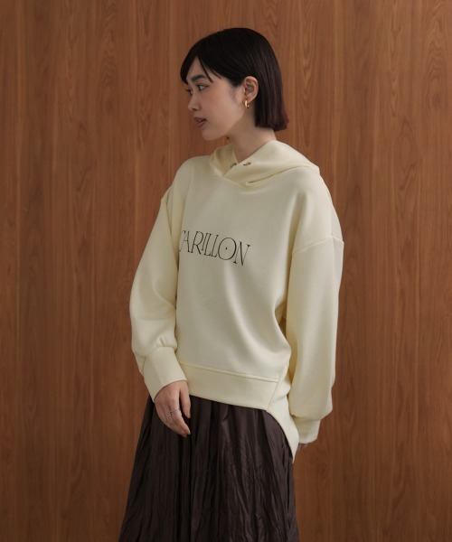 Bou Jeloud（ブージュルード）の「シンプルロゴコクーンパーカー（パーカー・レディース・グレー/ブラック/ライトブルー/アイボリー・FREE）」の15枚目の写真