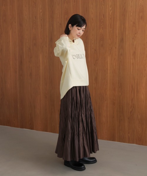 Bou Jeloud（ブージュルード）の「シンプルロゴコクーンパーカー（パーカー・レディース・グレー/ブラック/ライトブルー/アイボリー・FREE）」の17枚目の写真