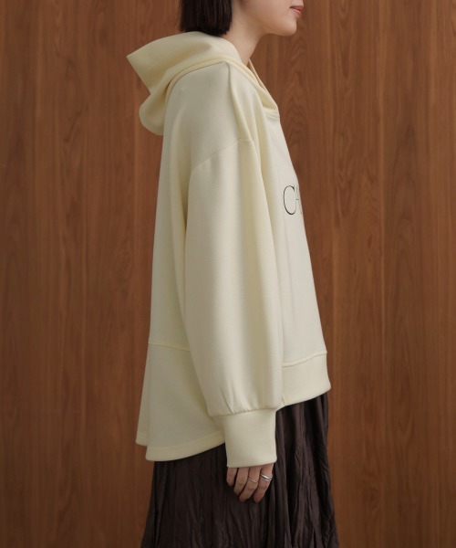 Bou Jeloud（ブージュルード）の「シンプルロゴコクーンパーカー（パーカー・レディース・グレー/ブラック/ライトブルー/アイボリー・FREE）」の21枚目の写真