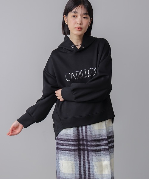 Bou Jeloud（ブージュルード）の「シンプルロゴコクーンパーカー（パーカー・レディース・グレー/ブラック/ライトブルー/アイボリー・FREE）」の5枚目の写真