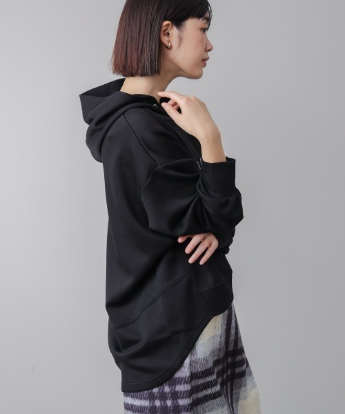 Bou Jeloud（ブージュルード）の「シンプルロゴコクーンパーカー（パーカー・レディース・グレー/ブラック/ライトブルー/アイボリー・FREE）」の7枚目の写真