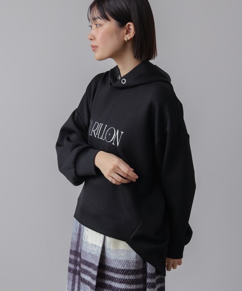 Bou Jeloud（ブージュルード）の「シンプルロゴコクーンパーカー（パーカー・レディース・グレー/ブラック/ライトブルー/アイボリー・FREE）」の8枚目の写真