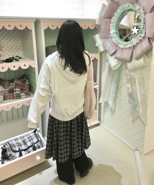 SETUP-EXE(セットアップイーエックスイー)の「CHECK WRAP SKIRT / BLACK(スカート・レディース・その他・OS)」の3枚目の写真