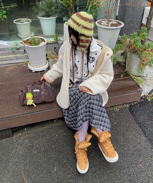 SETUP-EXE(セットアップイーエックスイー)の「CHECK WRAP SKIRT / BLACK(スカート・レディース・その他・OS)」の5枚目の写真