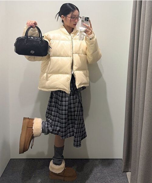 SETUP-EXE(セットアップイーエックスイー)の「CHECK WRAP SKIRT / BLACK(スカート・レディース・その他・OS)」の11枚目の写真