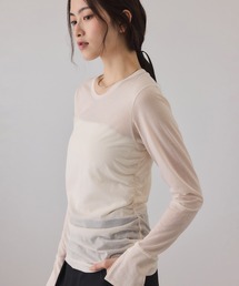 ADAM ET ROPE' | シアークルーネックトップス(Tシャツ/カットソー)