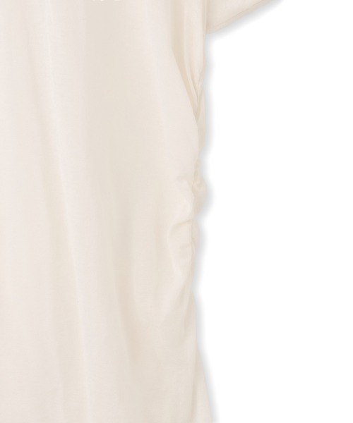 ADAM ET ROPE'（アダムエロペ）の「シアークルーネックトップス（Tシャツ/カットソー・レディース・オフホワイト/ブラウン/ライトグリーン・FREE）」の18枚目の写真