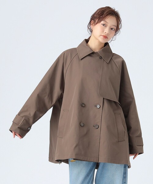 BEAMS HEART（ビームスハート）の「ダブル ブレスト ミドル トレンチコート（トレンチコート・レディース・ベージュ/ブラウン・FREE）」の10枚目の写真