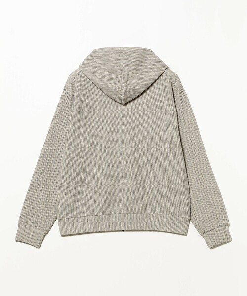 BEAMS（ビームス）の「メッシュ ジップアップ フーディ【リラックスフィット】（パーカー・メンズ・シルバー/グリーン系その他4・L/M/S/XL）」の6枚目の写真