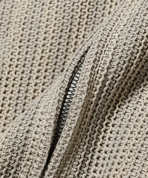 BEAMS（ビームス）の「メッシュ ジップアップ フーディ【リラックスフィット】（パーカー・メンズ・シルバー/グリーン系その他4・L/M/S/XL）」の7枚目の写真