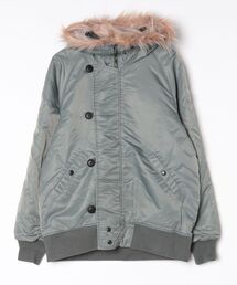 MMMM（エムエムエムエム）の「MMMM/ヴィンテージナイロンN2-Bジャケット（ミリタリージャケット）」