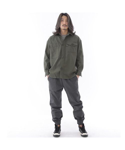 SAINTCREW(セントクルー)の「ツーレイヤーバテックポケットボタンシャツジャケット2L-401SJカーキ(デニムジャケット・メンズ・その他・X-LARGE/LARGE/MEDIUM)」の8枚目の写真