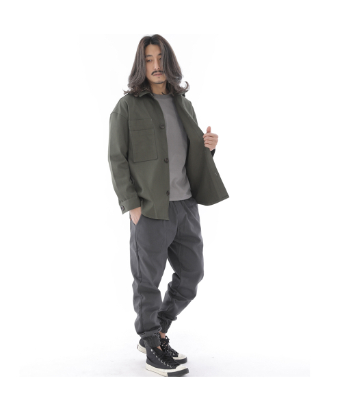 SAINTCREW(セントクルー)の「ツーレイヤーバテックポケットボタンシャツジャケット2L-401SJカーキ(デニムジャケット・メンズ・その他・X-LARGE/LARGE/MEDIUM)」の4枚目の写真