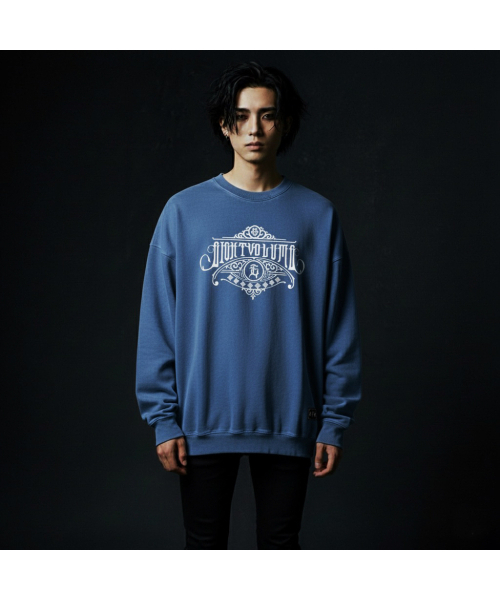 EIGHTVOLUME(エイトボリューム)の「EVユニソンピグメント裏起毛スウェット(ネイビー)(スウェット・メンズ・その他・MEDIUM/LARGE)」の2枚目の写真