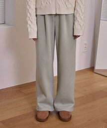 コージー裏起毛バンディングスウェットパンツミント