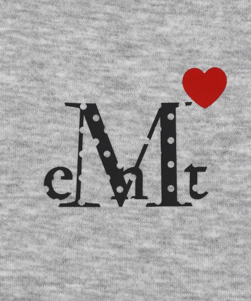 MUCENT（ムセント）の「ラブリッツミニハートロゴフードジップアップ 男女共用 (2カラー)（パーカー・レディース・ブラック/グレー・SHORT/1）」の8枚目の写真