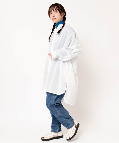 URCH RNA(アーチ アールエヌエー)の「R4416 ワークテイストのPJ'sパンツ(デニムパンツ・レディース・ライトインディゴブルー・FREE)」の11枚目の写真